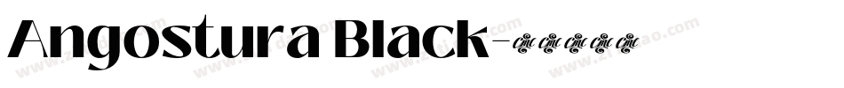 Angostura Black字体转换